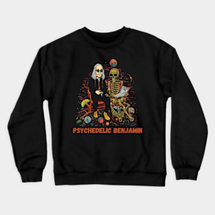 Psychedelic Trippy Benjamin Franklin Crewneck Sweatshirt